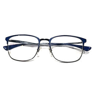Ray Ban RB6421 3041 Blue Silver Metal Square Eyeglasses Frame 54-18 145